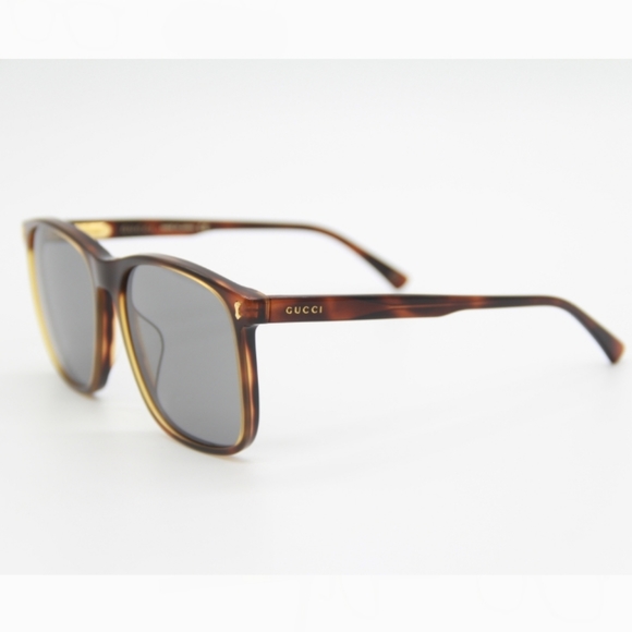 NEW GUCCI UNISEX SUNGLASSES GUCCI GG1041S 002 HAVANA GREY GUCCI EYEWEAR - Picture 6 of 14